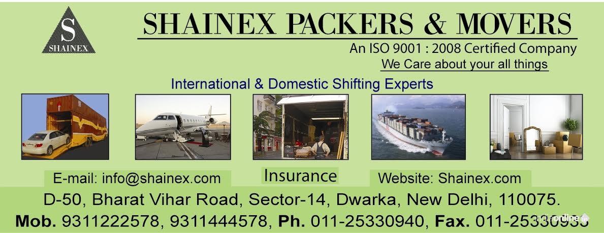 Shainex Packers And Movers - Cover photo