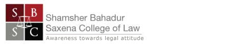 Shamsher Bahadur Saxena College of Law (SBSCL) - Logo