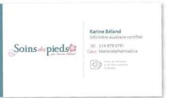 Soins des Pieds Karine Béland - Cover photo