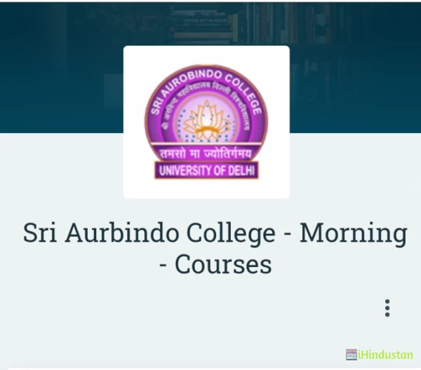 Sri Aurbindo College - Morning - Logo