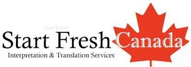 Start Fresh Canada - Specialized Interpretation and Tra - Logo