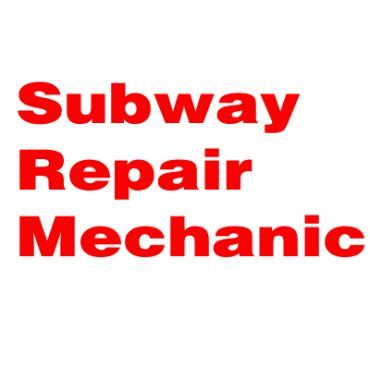 Subway Repair Mechanic - Logo