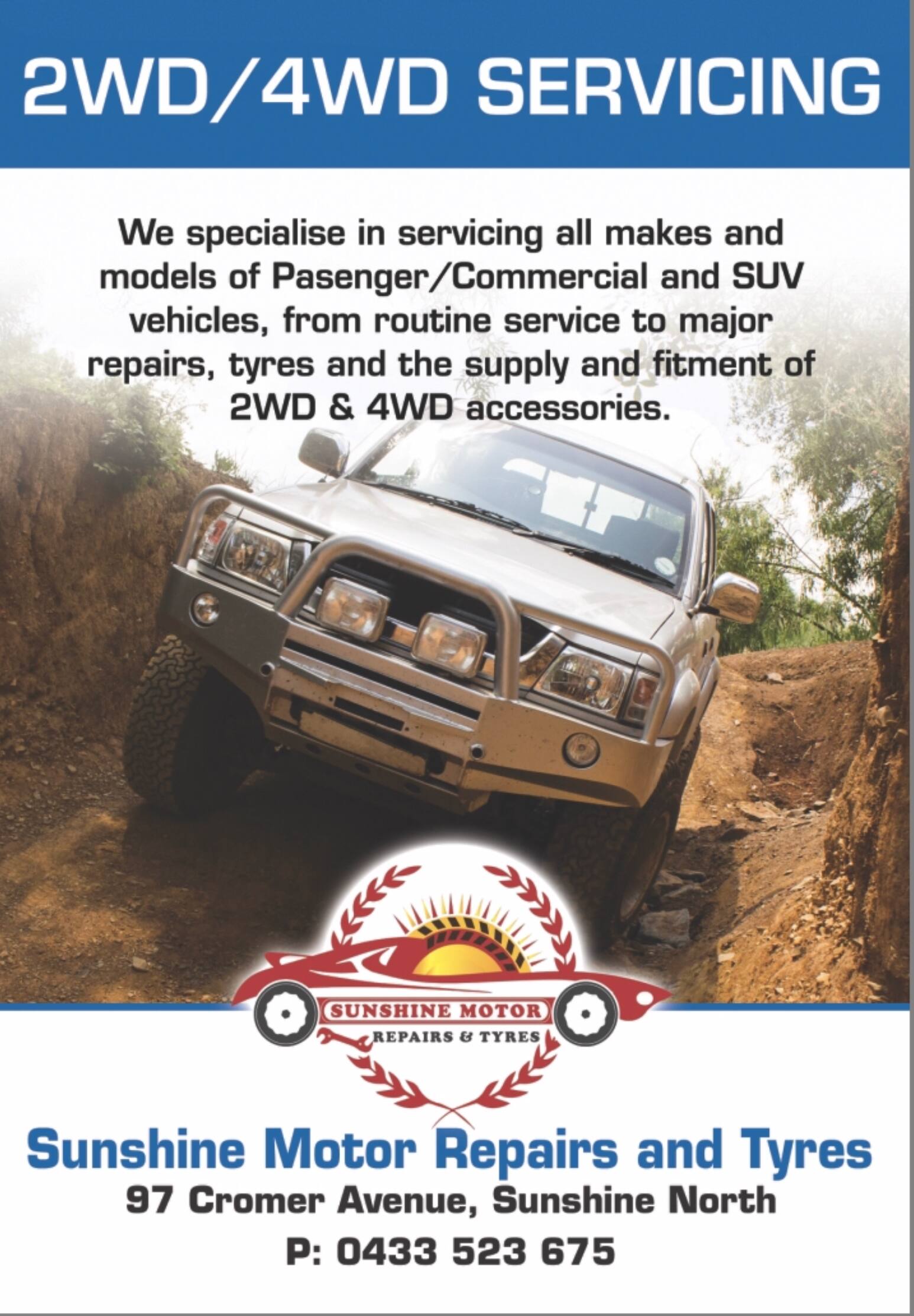 Sunshine Motor Repairs & Tyres - Logo