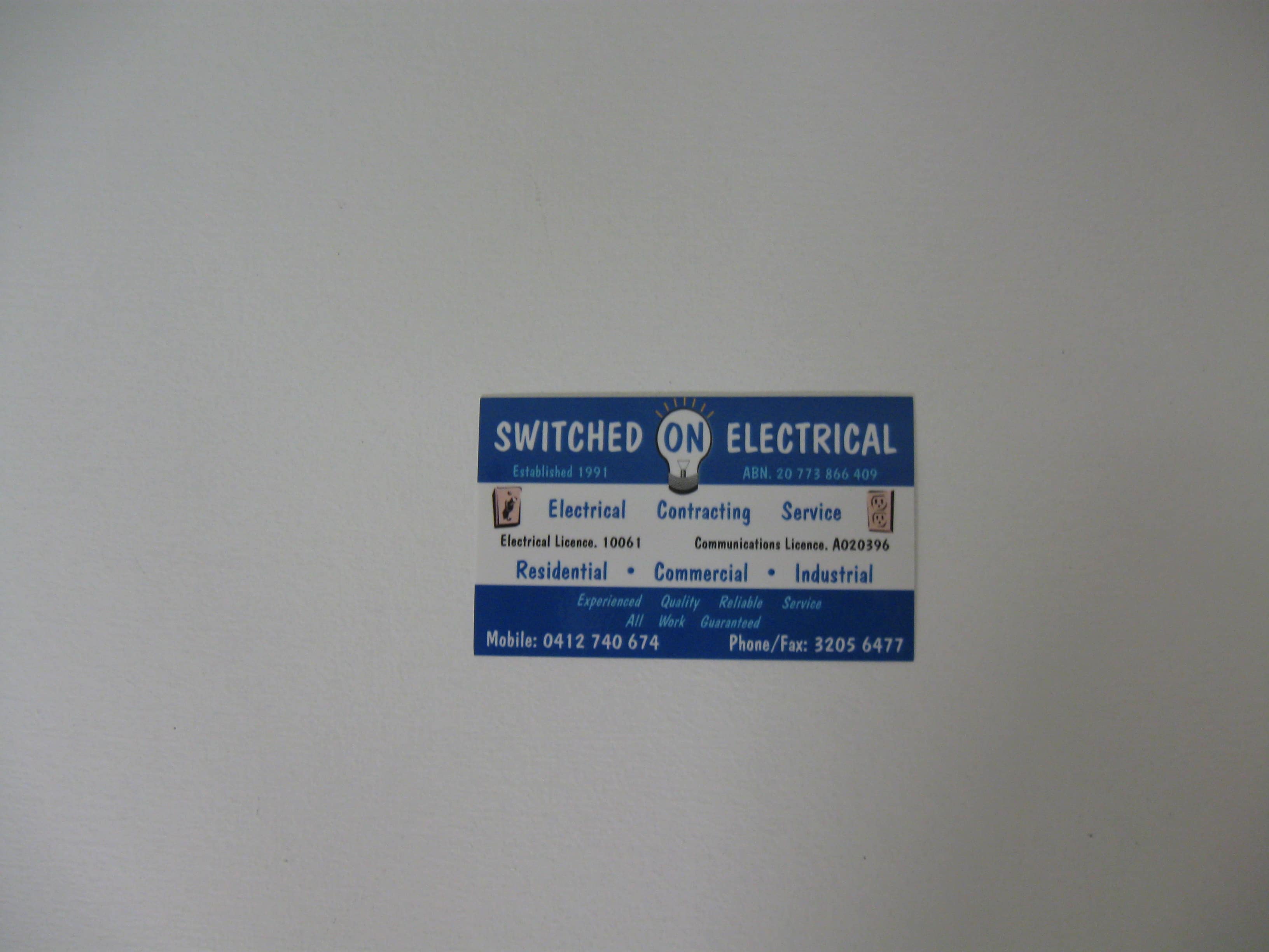 Switched On Electrical - Cover photo