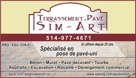 Terrassement Pavé Sim-Art - Logo