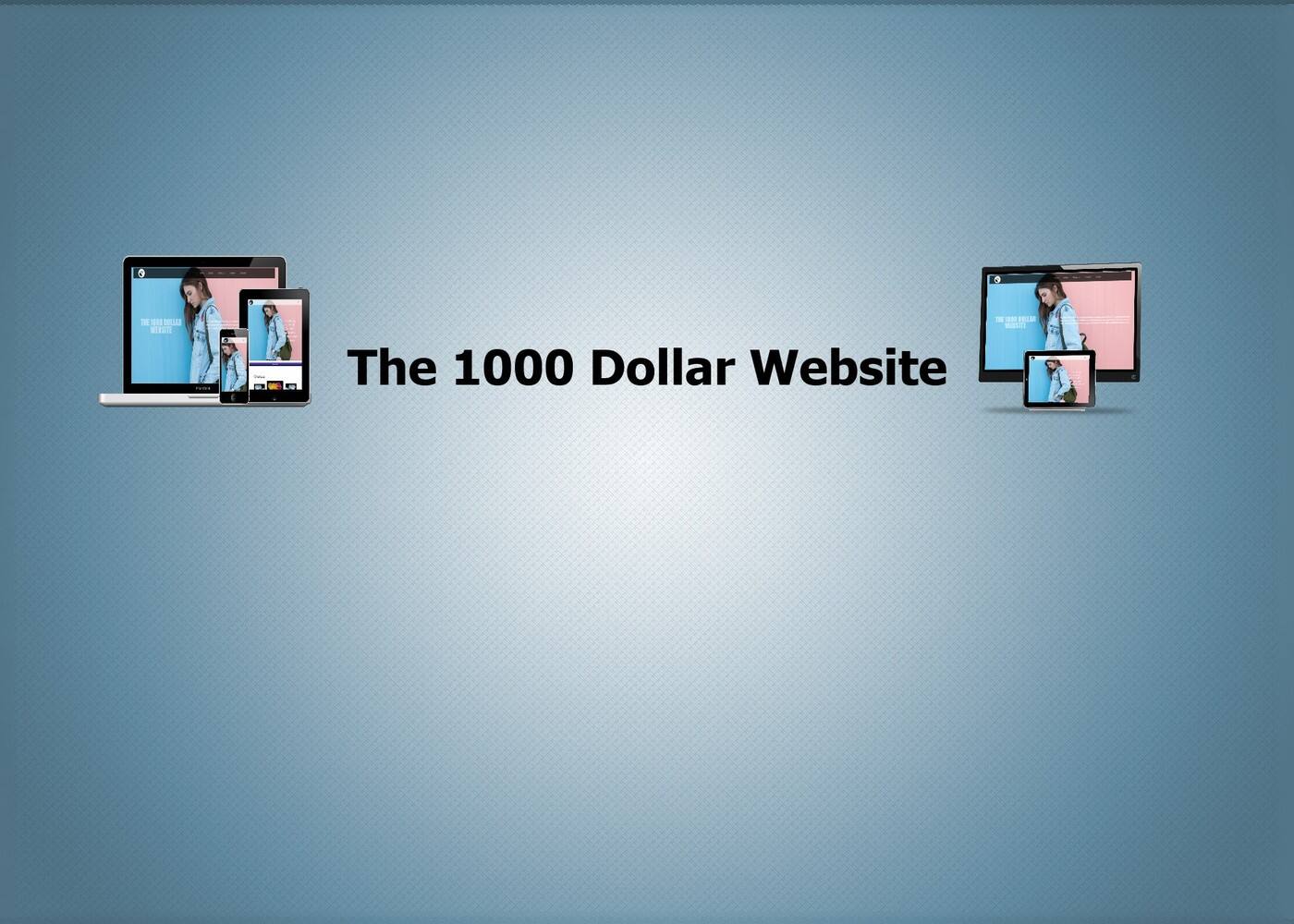 The 1000 Dollar Website - Cover photo