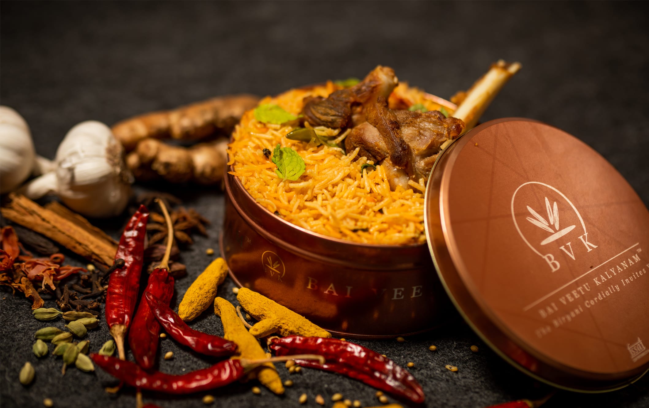 The BVK Biryani (Bai Veetu Kalyanam) - Logo