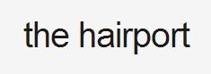 The Hairport - Logo