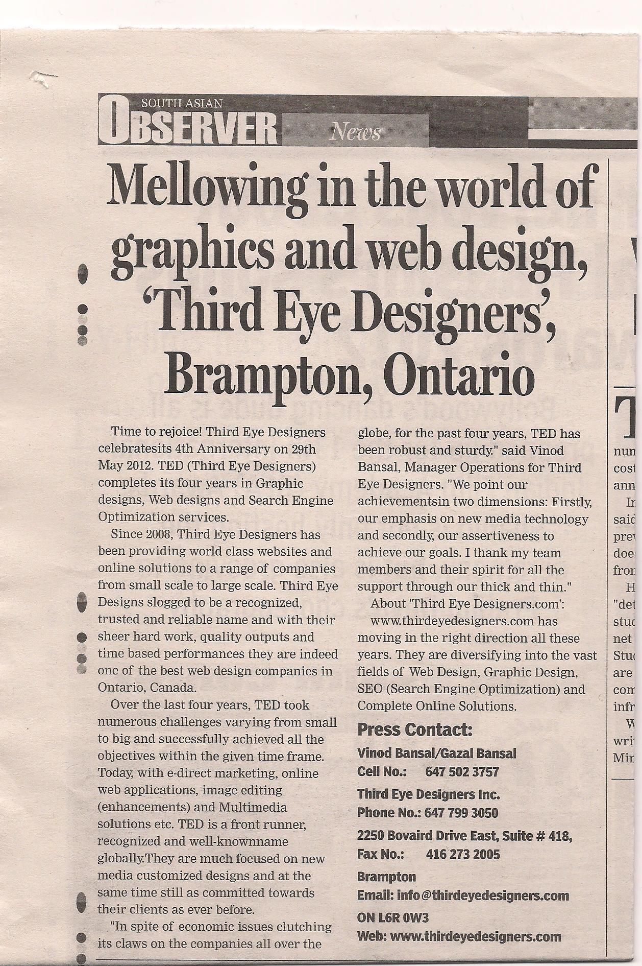 Third Eye Designers Inc - Logo