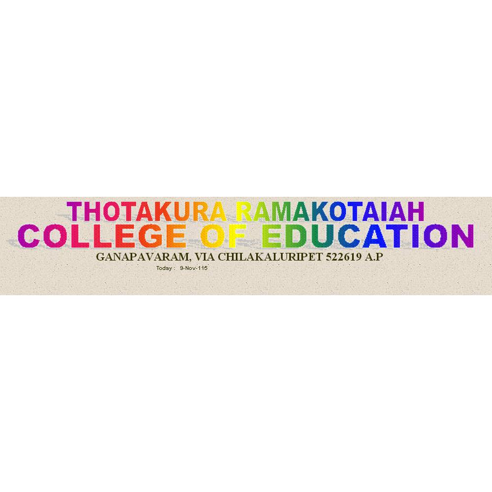 Thotakura Ramakotaiah College of Education (TRCE) - Logo