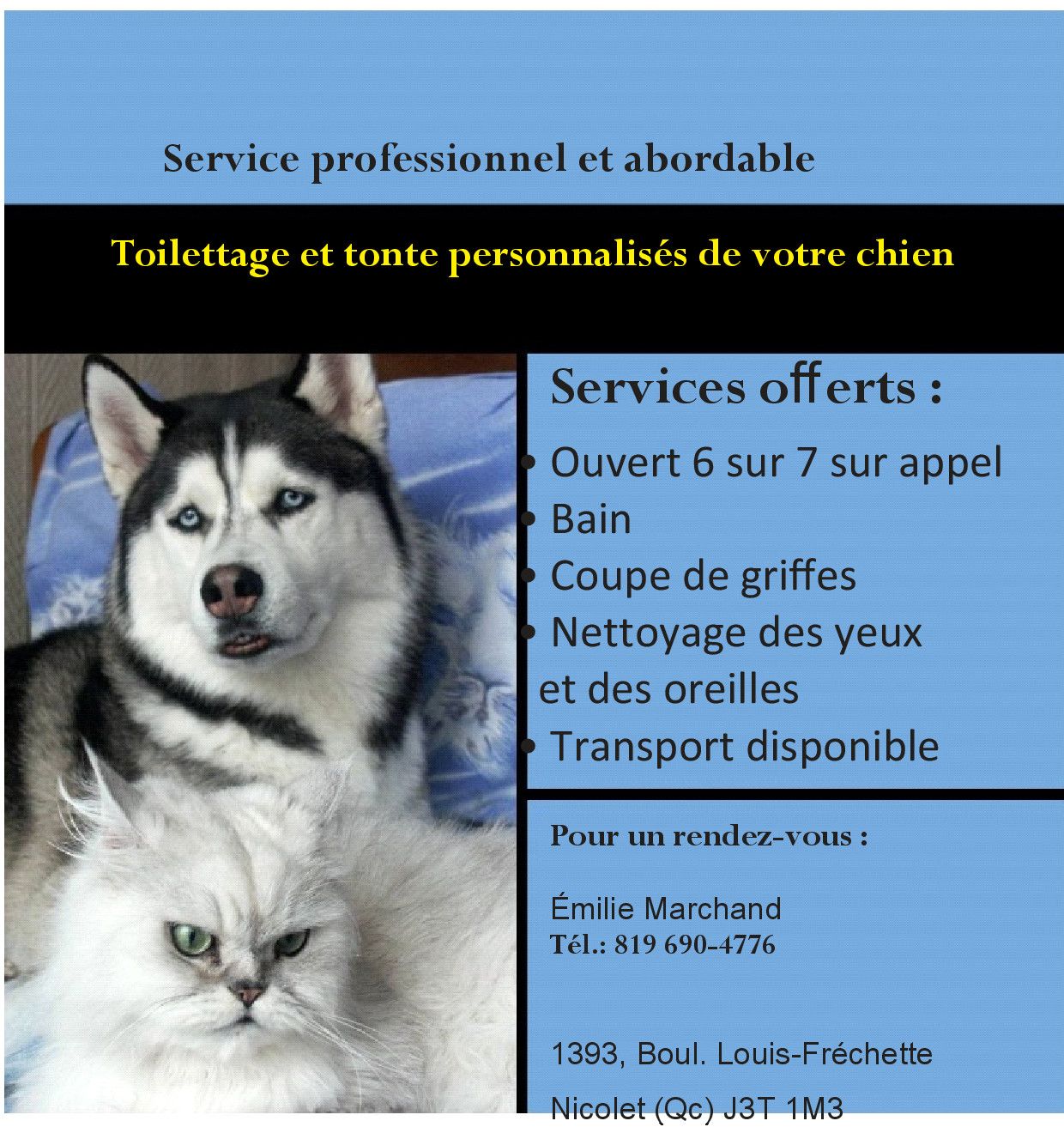 Toilettage Émilloup - Logo