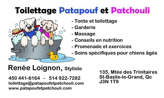 Toilettage Patapouf et Patchouli - Logo