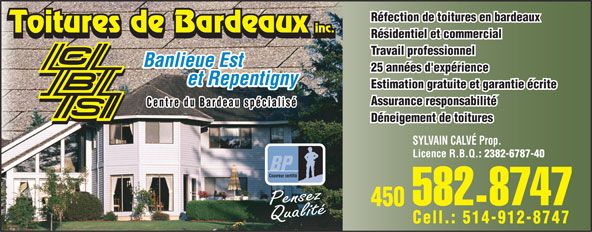Toitures de Bardeaux C B S Inc - Logo