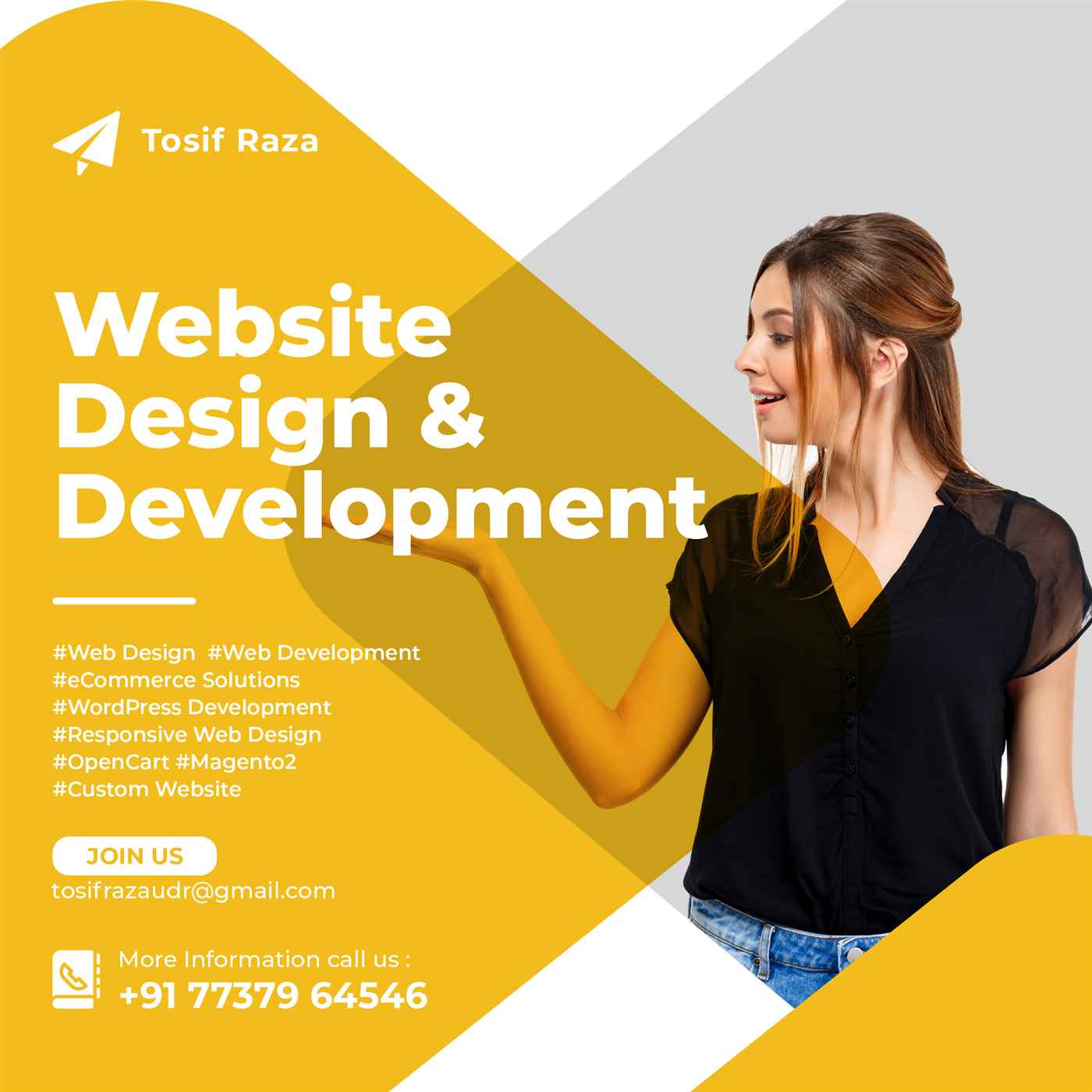 Tosif Raza Web Design Development - Cover photo