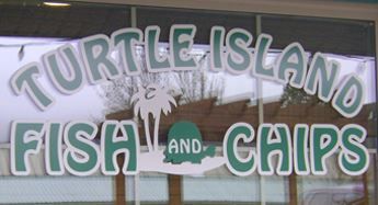 Turtle Island Fish And Chips - Logo
