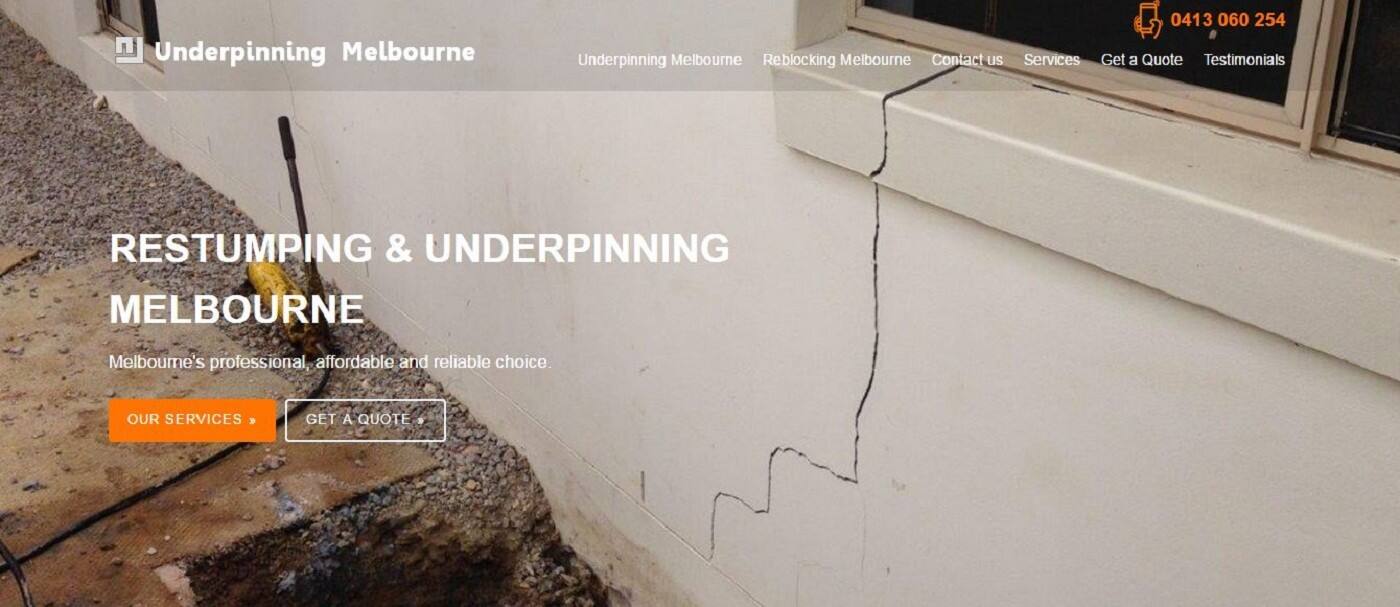 Underpinning Melbourne - Cover photo