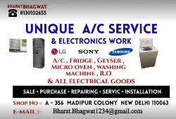 UNIQUE AC SERVICE & ELECTRICALS - Logo