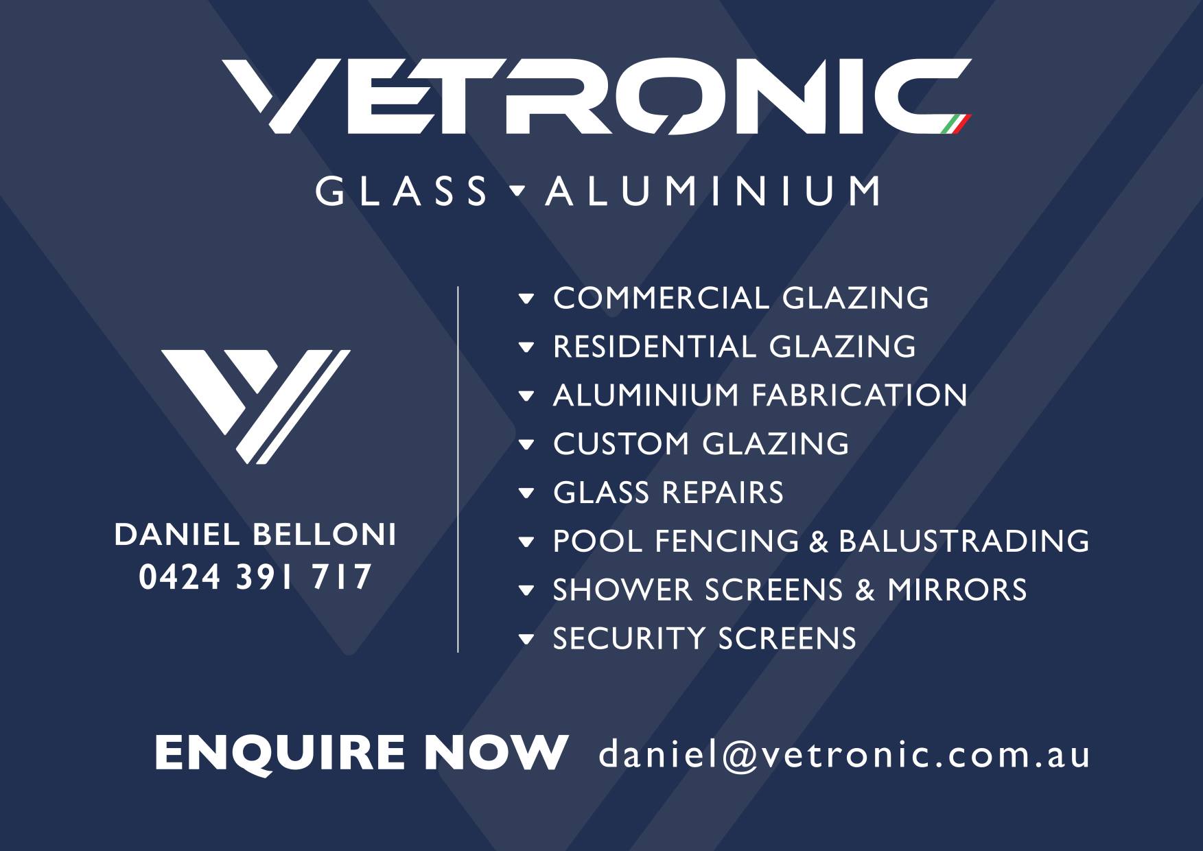 Vetronic Glass & Aluminium - Logo