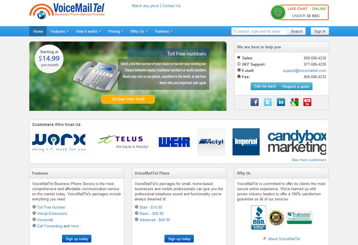 VoiceMailTel Inc. // Shop VoiceMailTel Inc. - Logo