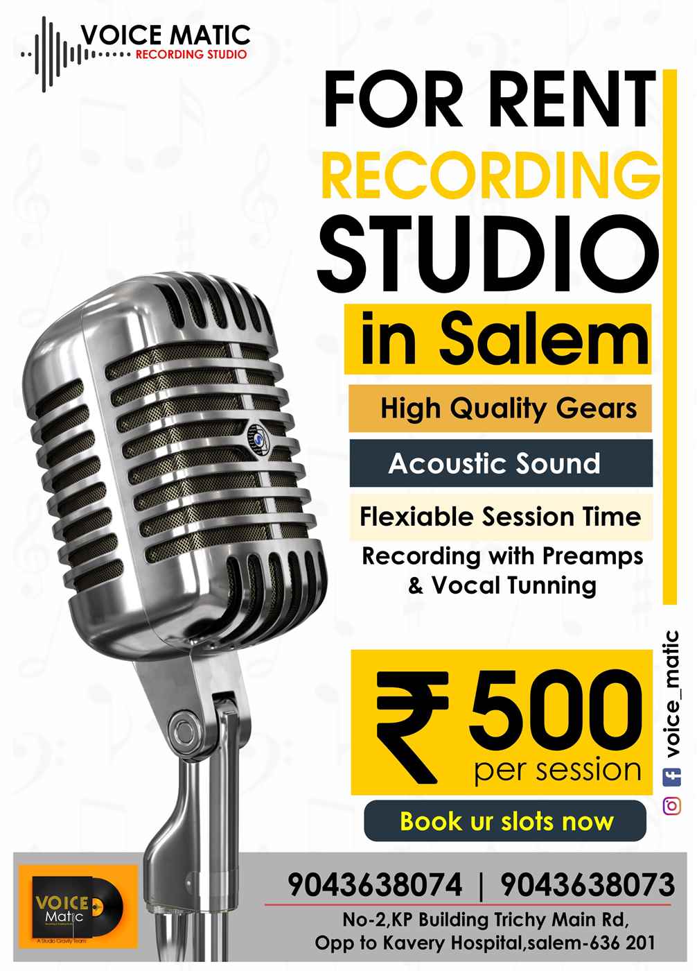 Voice Matic Recording Studio - Cover photo