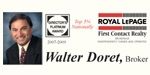 Walter Doret-Broker-Royal LePage First Contact Realty I - Logo