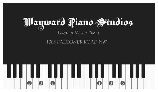 Wayward Piano Studios - Cover photo