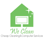 We Clean, Cheap Cleaning and Computer Services - Logo