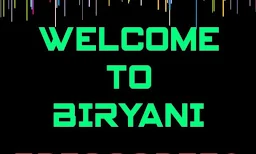 WELCOME TO BIRYANI - Logo