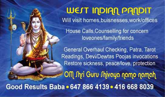 West Indian Pandit Spiritual Consultant - Cover photo