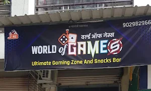 World of games ultimate gaming zone and snacks bar - Logo