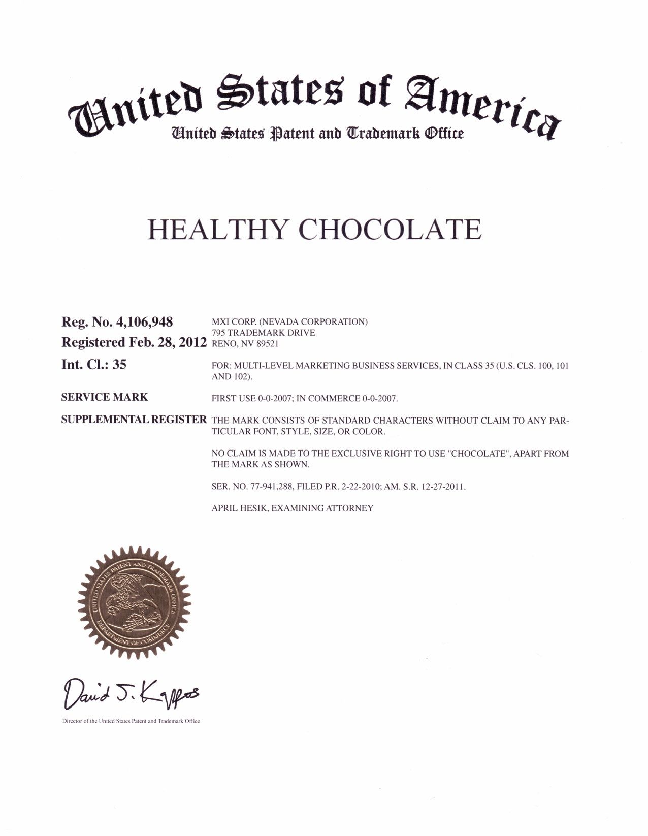 XOCAI HEALTHY CHOCOLATE - Christa Loughlin - RMT - Logo